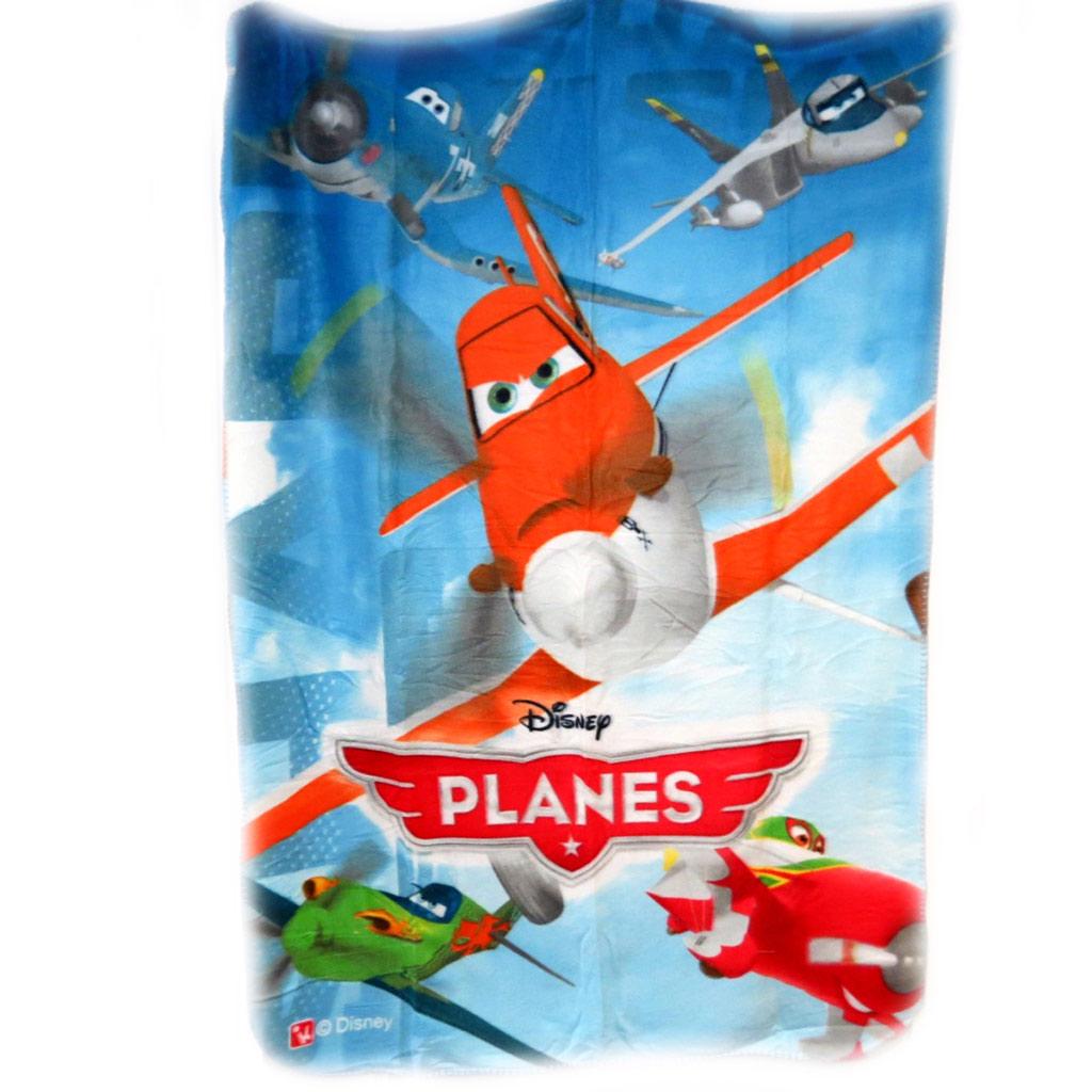Planes [L6184] - Plaid Polaire 'Planes' bleu orange