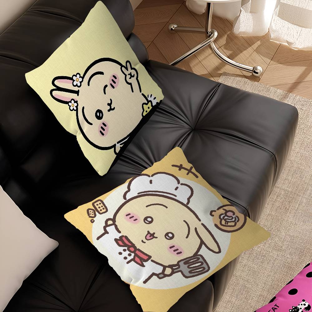 Fashion UUsagi Cartoon Cushion Cover Inches Farmhouse Decor Home Throw Pillow Covers for Couch Decorations