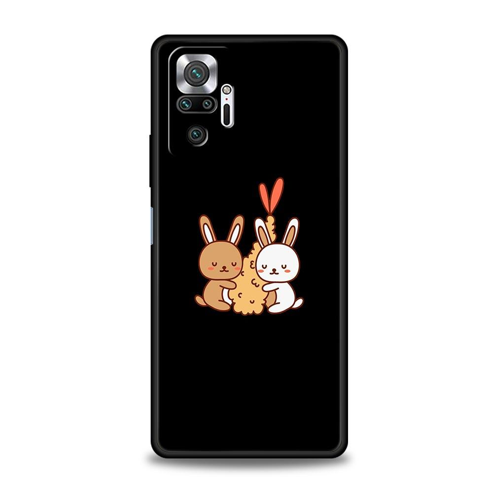 Phone Case For Xiaomi Redmi Note 10 11 9 8 Pro 9S 7 8T 9T 9A 8A 9C K50 K40 Gaming Cover Kawaii Avocado Cartoons Panda Flower