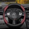 Leather Car Steering Wheel Cover for Nissan Qashqai J11 J10 J12 Tiida Juke F15 Navara D40 X-trail T30 T31 T32 T33 Pathfinder R51