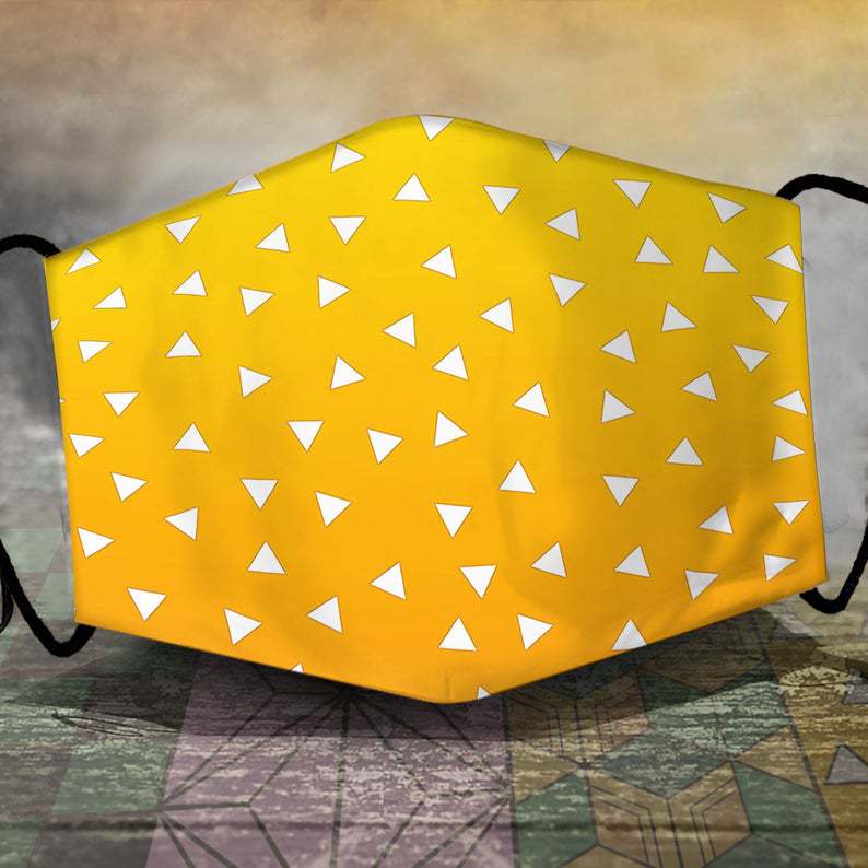Stofdichte Vervangbare Filter Beschermend Masker met Demon Slayer Animatie Print voor Mannen en Vrouwen