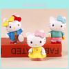 Kt Cat Pvc Desktop Figurine Set With Animal Designs For Home Decor And Gifts
