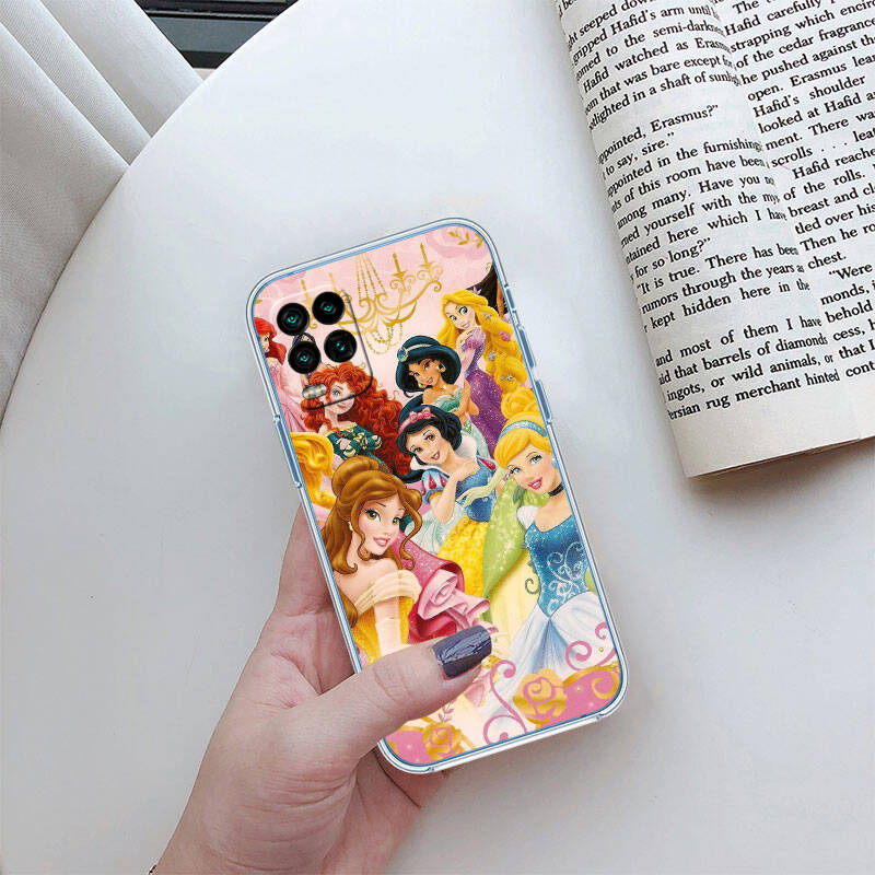 RT22 Princess Cartoon Case for Motorola E7 G6 G7 G8 G9 Plus Power Play G10 G20 G04 E30 E40 E22 E20 E13 E15 G22 G23 G05 G75 G35 G55