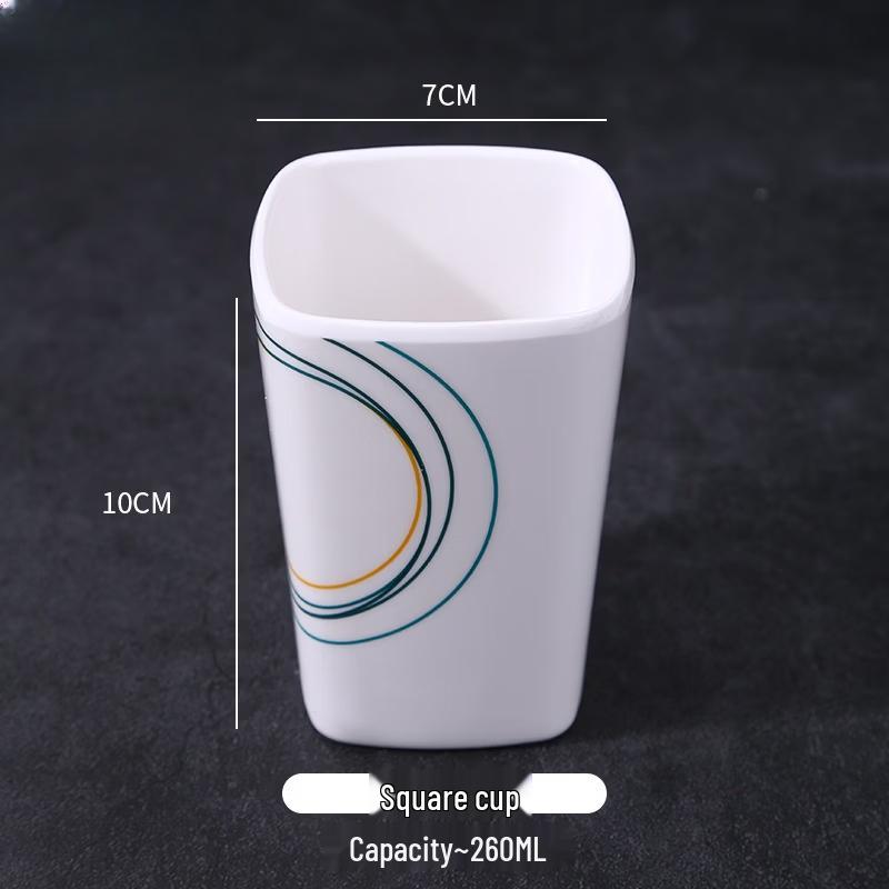 Commercial Melamine Square Drinking Cup