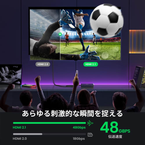 UGREEN 8K HDMI Extension Cable HDMI2.1 Extension Cord 48Gbps 2.1 Extension Cable 8K@60Hz 4K@120Hz Supports 3D HDR eARC Compatible with MacBook Pro2021