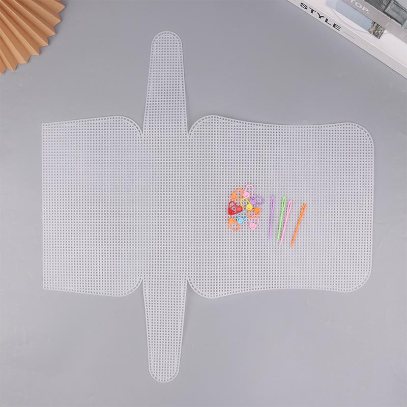 Plastic Mesh For Bag Making Diy Handcraft Bags Weaving Material Latch Hook Bags Made Plastic Grid Hook Crafts Making Accessories
