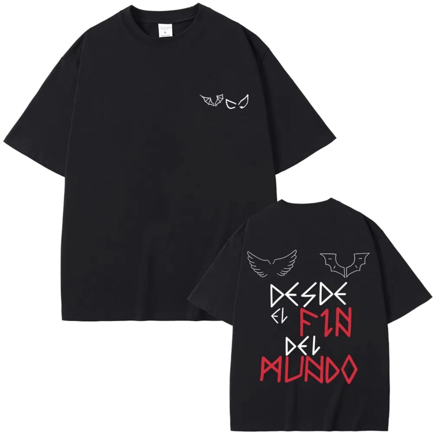 

Rapper Duki From The End of The World Graphic T Shirt Men Women Hip Hop Oversized Streetwear Men s Fashion Aesthetic T-shirts S чёрный