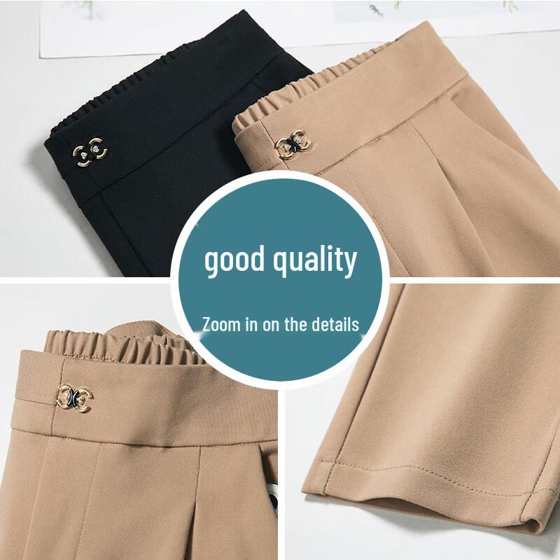 Hengyuanxiang Women's High-Waist Straight Leg Casual Pants