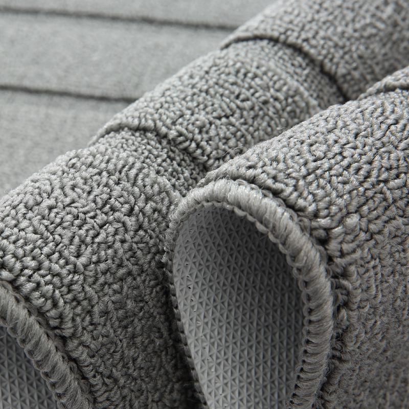 L-Shaped Waterproof & Oil-Proof Polypropylene Kitchen Mat - Non-Slip Hui Pattern