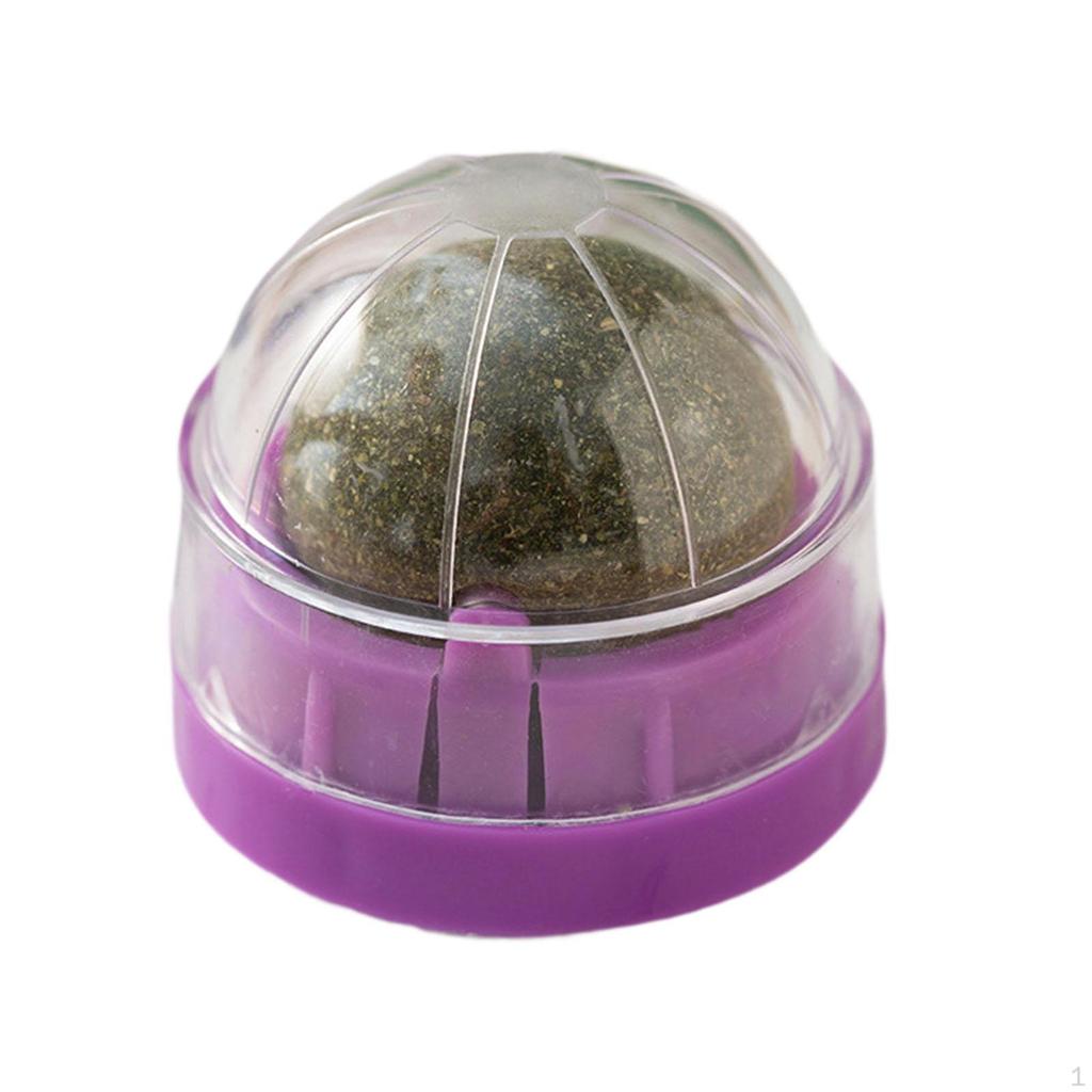 Catnip Ball Cat Energy Ball,Rotating Teething Toy,Grinding Licking Edible Interactive