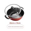Non Stick Soup Stew Broth Pot Diamond Frying Pan Skillet Cast Iron Pot  Gas Induction Cooker