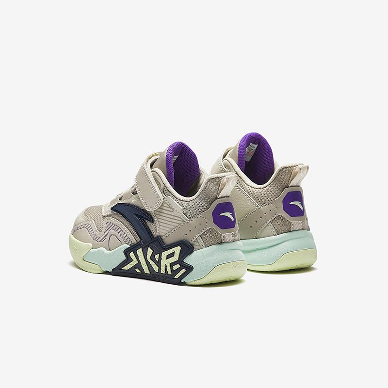 Anta Kids Cement Krypton Synthetic Leather Fabric Trendy Comfortable Versatile Non-Slip Wear-Resistant Low-Top Kids Basketball Shoes A12519932