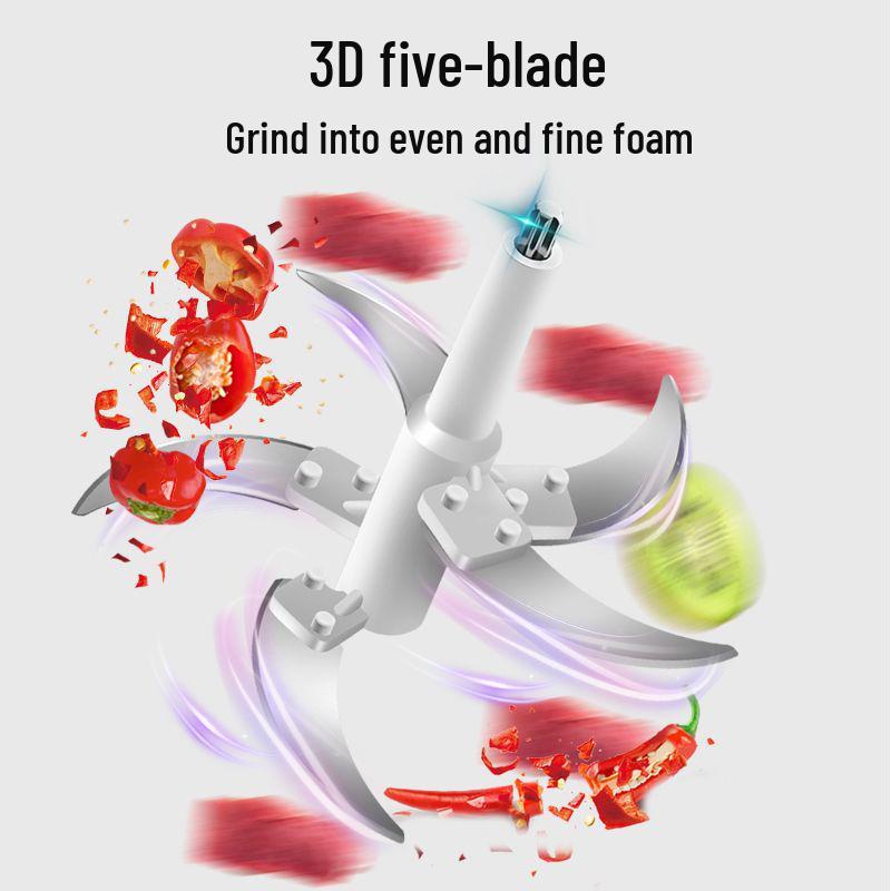 Picadora Picadora Eléctrica Multifuncional de Acero Inoxidable para Carne y Verduras.