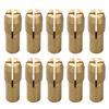 Electric Grinder Accessory Drill Chuck Adapter Stable Clamping Anti-slippage Design 10pcs Drill Chucks Adapter