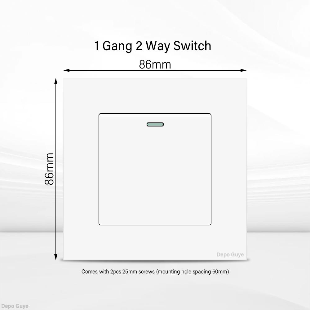 UK 13A Wall Socket with USB Type C 18W Quick Charge Power Outlet,Universal Electrical  Wall Light Switch Dual 3-pin Socket 220V