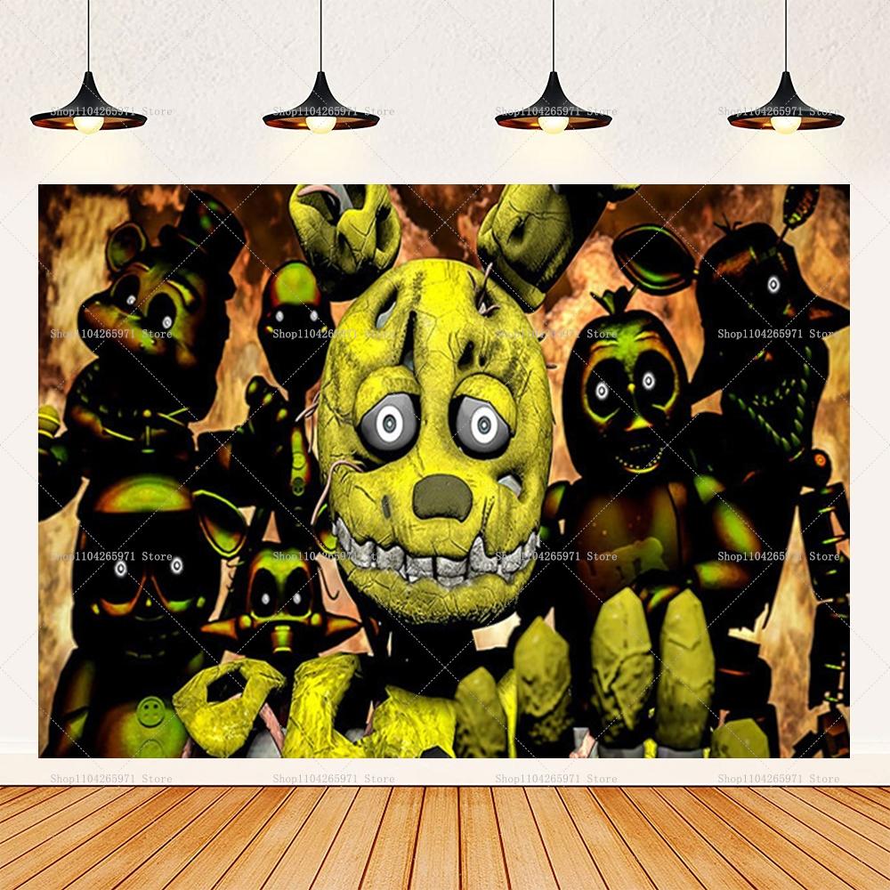 Children's Party Photo Fund with Theme Five Nights At Freddy's, Children's Party Decoration