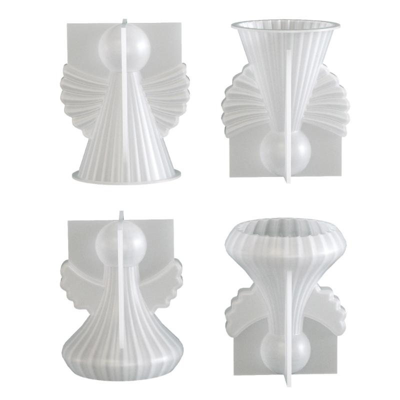 Silicone Angel Wing Mold for Crafting Candle Resin Art and Plaster Decorations Featuring Easy Release and Reusability