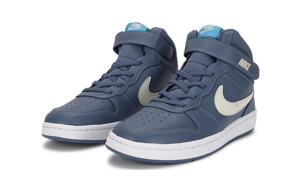 Nike Abrasion Resistant Mid Top Kids' Skateboarding Shoes Blue Children Aged 3 7 Years Old CD7783-402