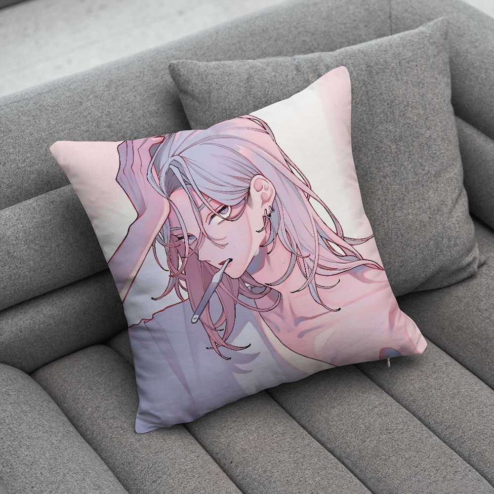 FFall in Love False OOtagi katsura Pillow Case For Home Bedroom Car Office Decoration Living Room Sofa Cushion Cover Suitable