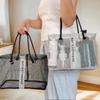 Mesh Bath Storage Bag with Handle – Toiletry Organizer for Shower, Gym, Travel, Swimming – Waterproof Mesh Tote for Cosmetics