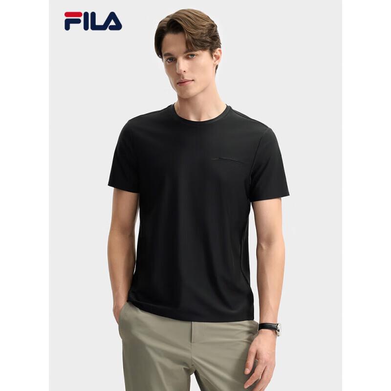 FILA Men s Summer Casual Basic Knitted Short Sleeve T-Shirt M