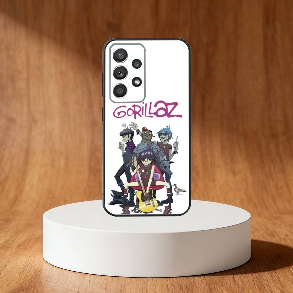 Anime G-Gorillaz Handyhülle Für Samsung S25,S24,S21,S22,S23,S30,Ultra,S20,Plus,Fe,Note,10,9,5G Schwarze Hülle