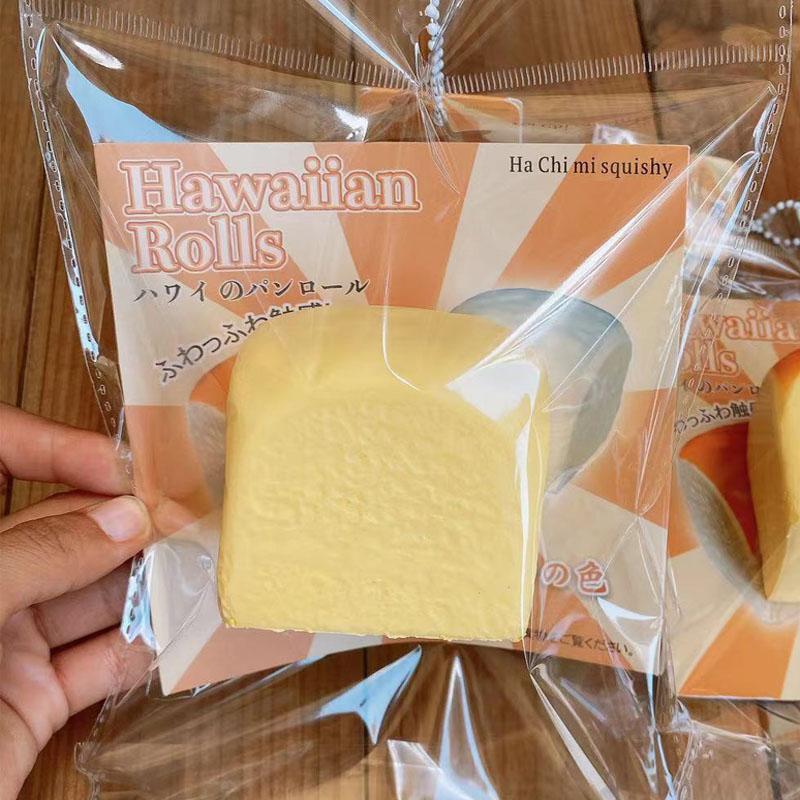 Hachimi Square Bread slow Rebound Decompression Vent Toy mini squishy slow rising Fidget Toys Stress Relief Toy for Adults Kids