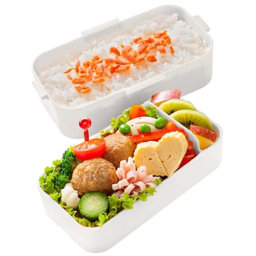 Skater Bento Box 2-lags 600 ml for kvinner Antibakteriell Fluffy Dome-lokk laget i Japan Sanrio Hangyodon Comic PFLW4AG