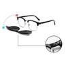 2 In 1 Magnet Clip Square Nearsighted Glasses Women Men 0 -0.5 -0.75 To -6.0  Farsighted Sunglasses Power +0.5 +0.75 To +4.0