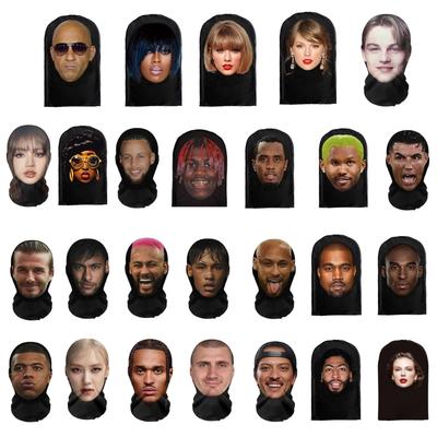 Cosplay Balaclava Celebrity Mask Full Face Prank Face Cover for Halloween Breathable Celebrity Prank Funny Balaclava