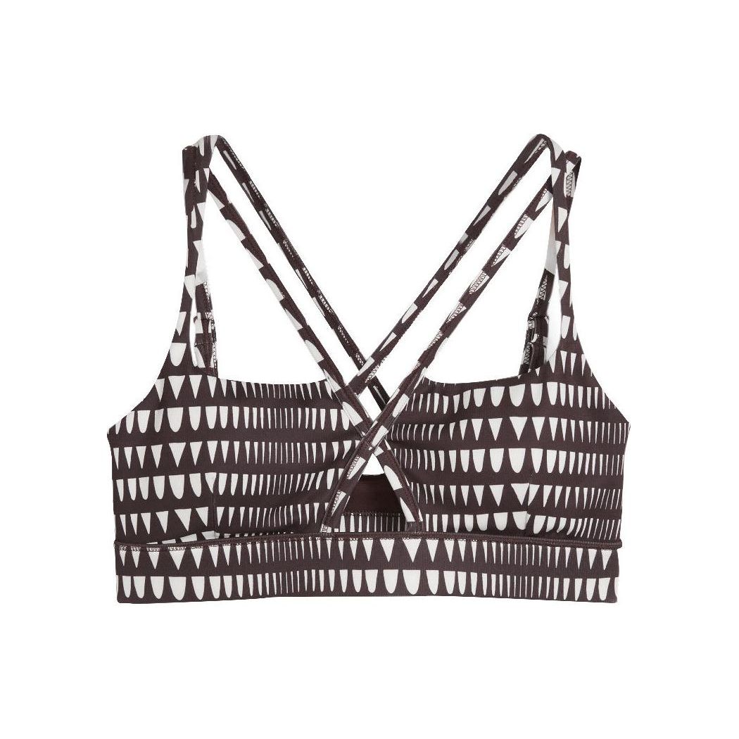 

Puma X Lemlem Коллаборация Lemlem Бюстгальтер с низкой поддержкой с принтом по всей поверхности Повседневный Бюстгальтер с низкой поддержкой Женское нижнее белье Черный Шоколадный 525011-82 M