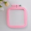 Set di Telaio per Ricamo Quadrato Off-White Colore Caramella ABS - Varie Misure