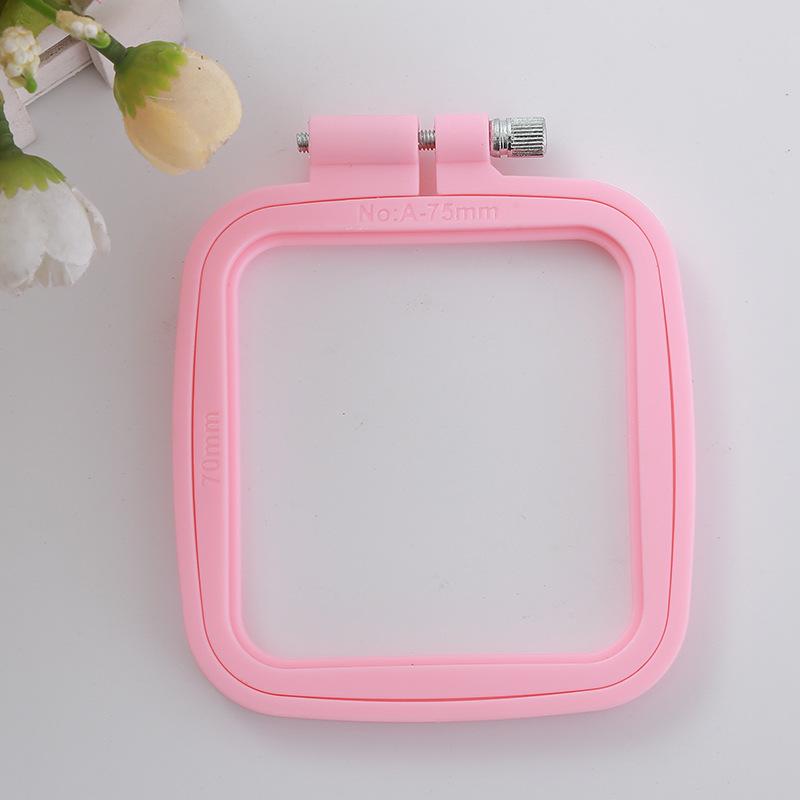 

Набір квадратних вишивальних п ялець Off-White, колір цукерок, ABS, різні розміри