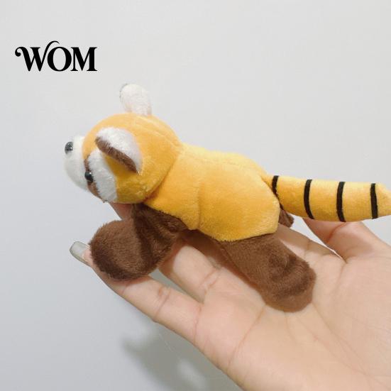 Stuffed Animal Fridge Magnet Plush Decoration, Panda Magnetic Ornament, Metal Surface Raccoon Shape Refrigerator for Home Kitchen Decor