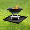 Fire Pit Mat Fireproof Camping Heat Resistant Mat For Fire Pit Grilling Barbecue Camping Reusable Patio Protection Mat Stove