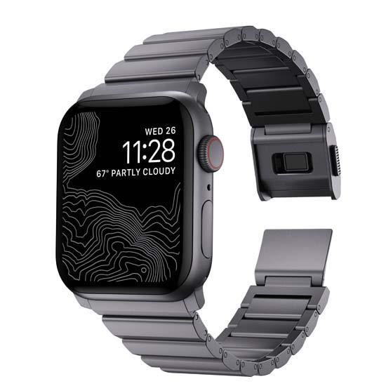 Náramek Apple Watch Nomad Hliníkový 42/44/45/49 mm Vesmírně šedý