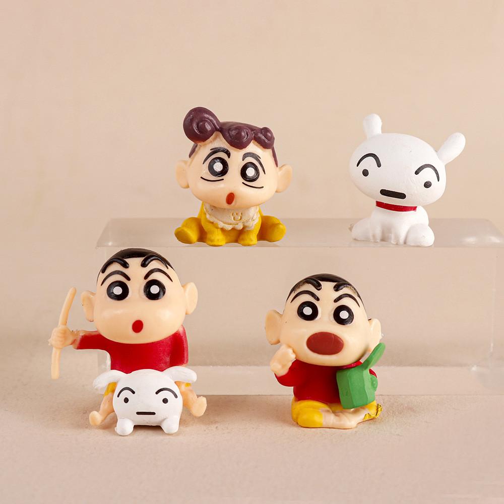 Crayon Shin Chan Character Miniature Figurine Set With Pvc For Desk Display And Collecting