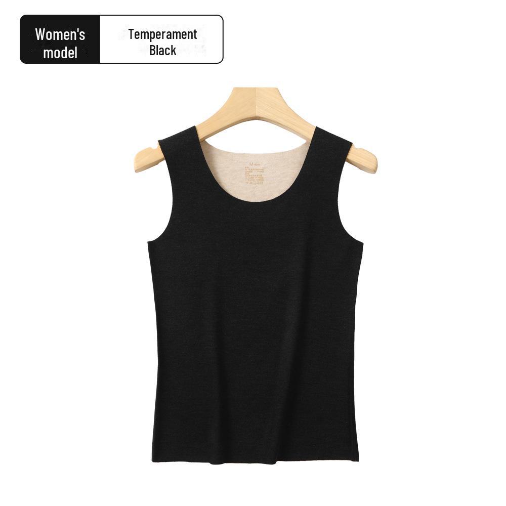 

Women s Cashmere Silk Thermal Vest: Seamless, Warm, Close-Fitting, Solid Color for Autumn and Winter 2XL for 135-145 lbs