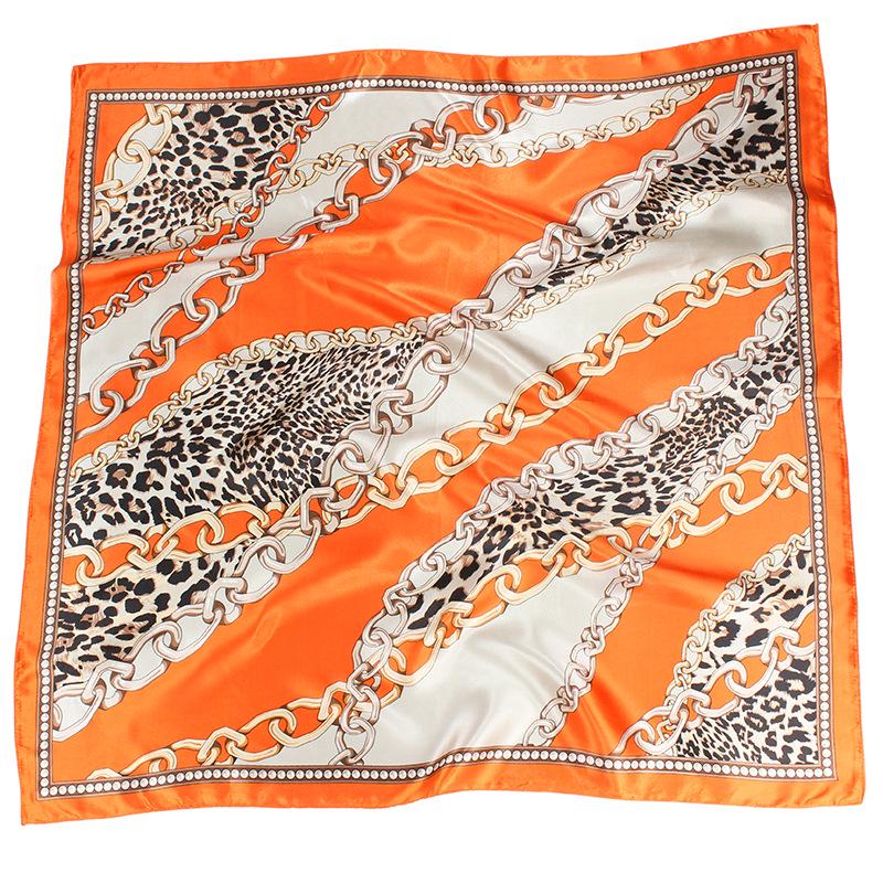 

Высококачественные роскошные шелковые шарфы, повязка на голову, шарфы, шейный шарф для женщин, шелковый шарф с цепочкой, женская декоративная шаль 90*90cm