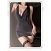 Domila Sexy Underwear Shiny Nightclub Hot Back Hollowed Out Temptation Sexy Pajamas Uniform Passion Free Cover