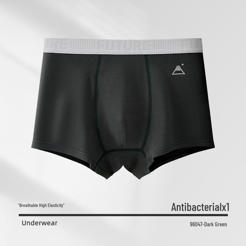 Teen Boys' Antibacterial Pure Cotton Boxer Briefs (10A) - All-Cotton Crotch Development Period Underwear