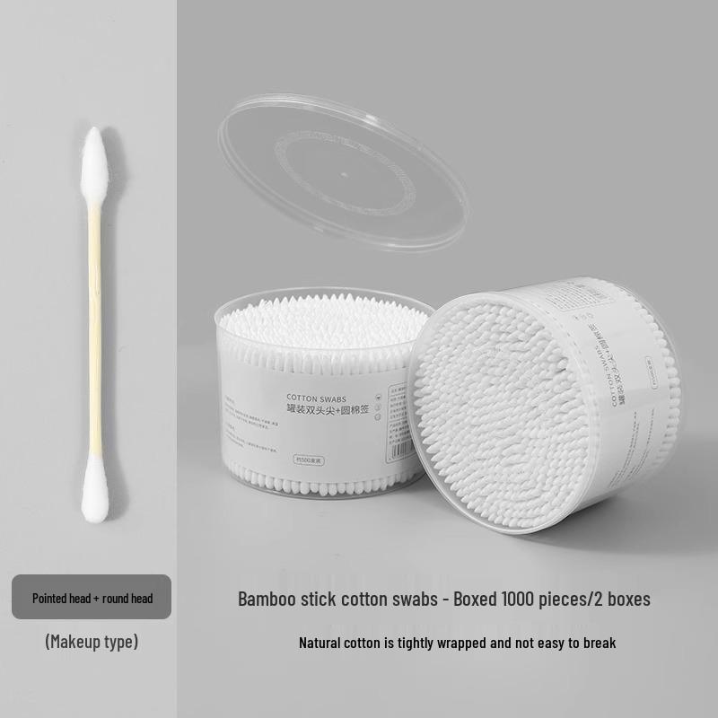 New! Cotton Swabs - Dual-Ended, Disposable, Odorless for Ear Cleaning & Makeup. Boxed.