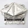 Portable Stainless Steel Folding BBQ Grill & Fire Pit for Outdoor Camping