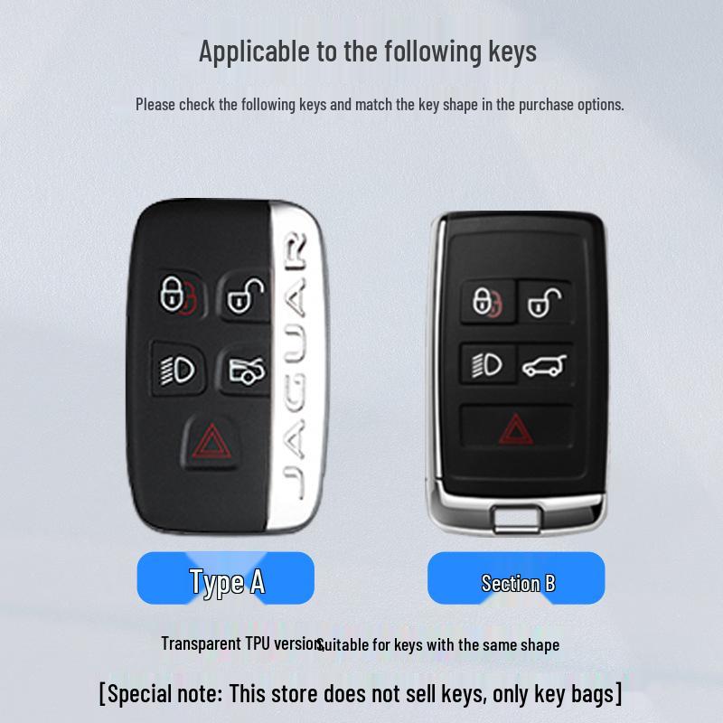 Pouzdro na klíče Jaguar XEL/XFL/F-PACE/E-PACE/F-TYPE Kovový kryt