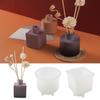 Handmade DIY Cement Vase Silicone Mold Vase Insertion Aromatherapy Gypsum Decorative Mirror Resin Mold Home Decoration Process