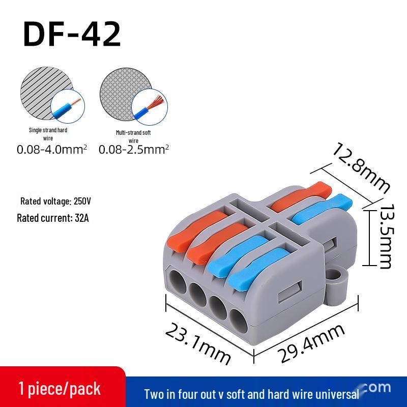 Bornier Mini Type PCT-2-2M/3M: Entrée-Sortie Double/Triple, DF-42/62: Double Entrée, Quadruple/Sextuple Sortie