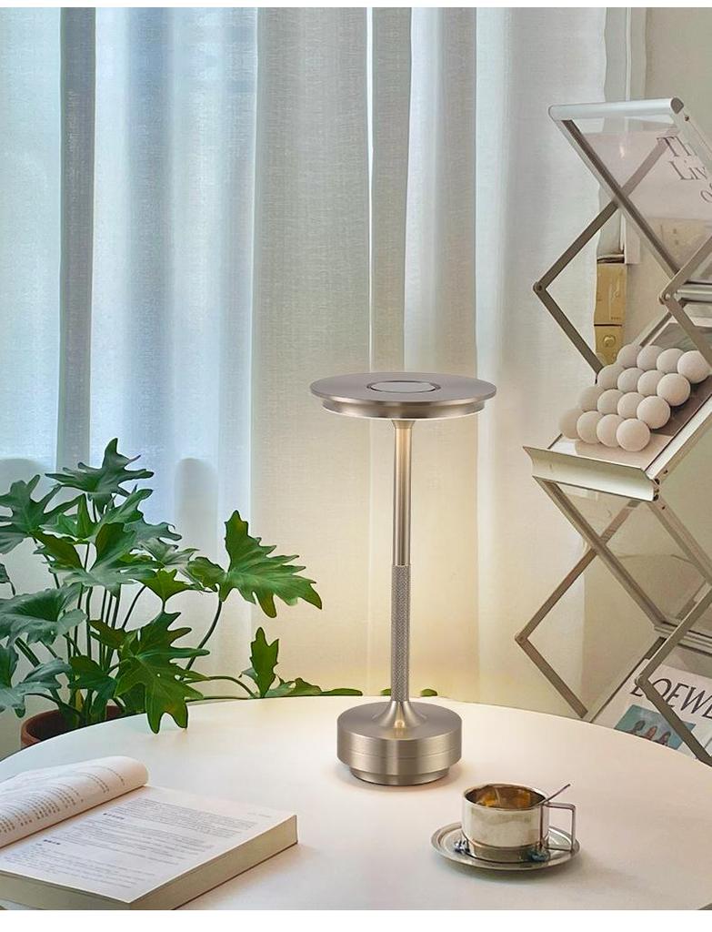Luxury Rechargeable LED Bedside Table Lamp Atmosphere Night Light