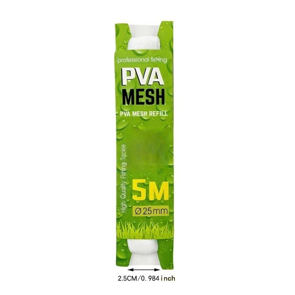 Xiaomi 5M Mesh Water-soluble Fishing Nest 18mm/25mm/37mm/44mm Environmental PVA Mesh Carp Fishing Feeder European Fishing Accessories