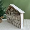 Holiday Wood Advents Calendar Delicate Wood Advents Calendar with LED Lights 24 Days To Christmas Countdowns