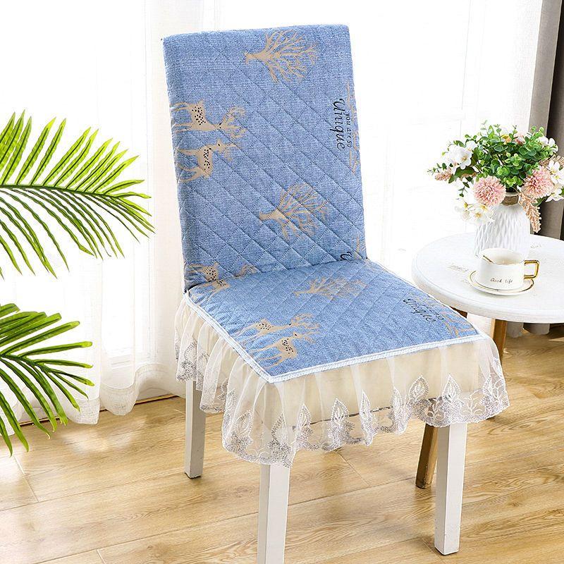 Universal Thick Chair Cushion Household Integrated Anti Slip Chair Cover Dining Table Chair Backrest Cushion Elastic Fully Wrapped Chair Cover